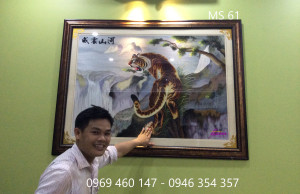 tranh thêu hổ 61
