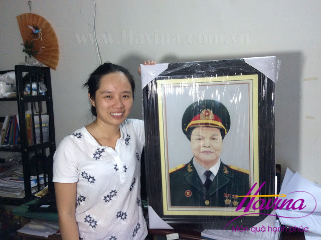 tranh thêu chân dung