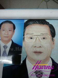 tranh thêu chân dung