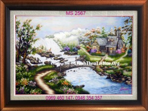 Tranh thêu phong cảnh 267