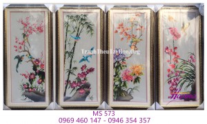 tranh thêu tay truyền thống