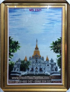 Tranh thêu tay Chùa Bửu Long