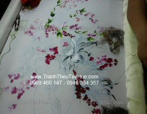 Tranh thêu tay tình yêu