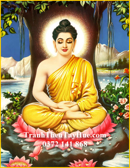Tranh thêu Phật Thích Ca đẹp nhất